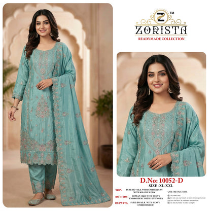 Design 10052 Zorista Silk Pakistani Readymade Suits Wholesale Price