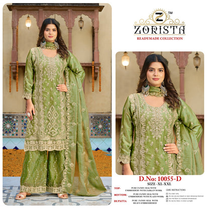 Design 10055 Zorista Fandy Silk Pakistani Readymade Suits Exporter India