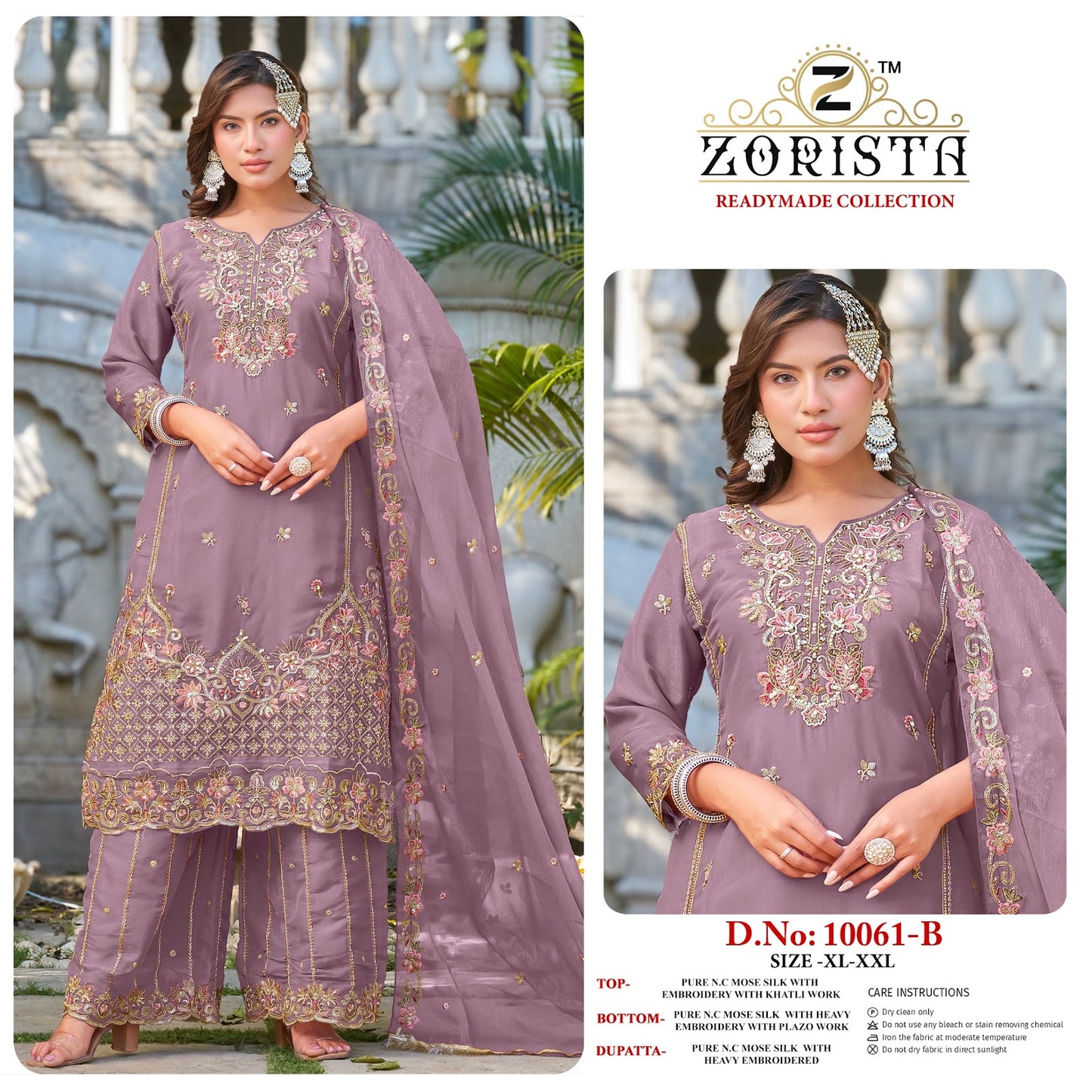 Design 10061 Zorista Silk Pakistani Readymade Suits Supplier Ahmedabad