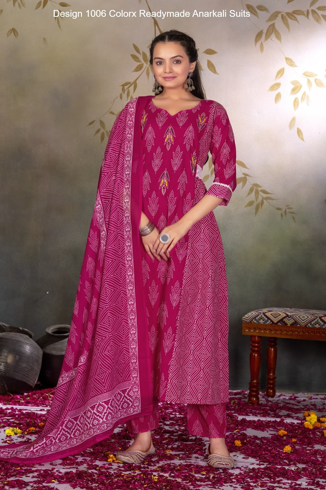 Design 1006 Colorx Cotton Readymade Anarkali Suits Wholesale Rate