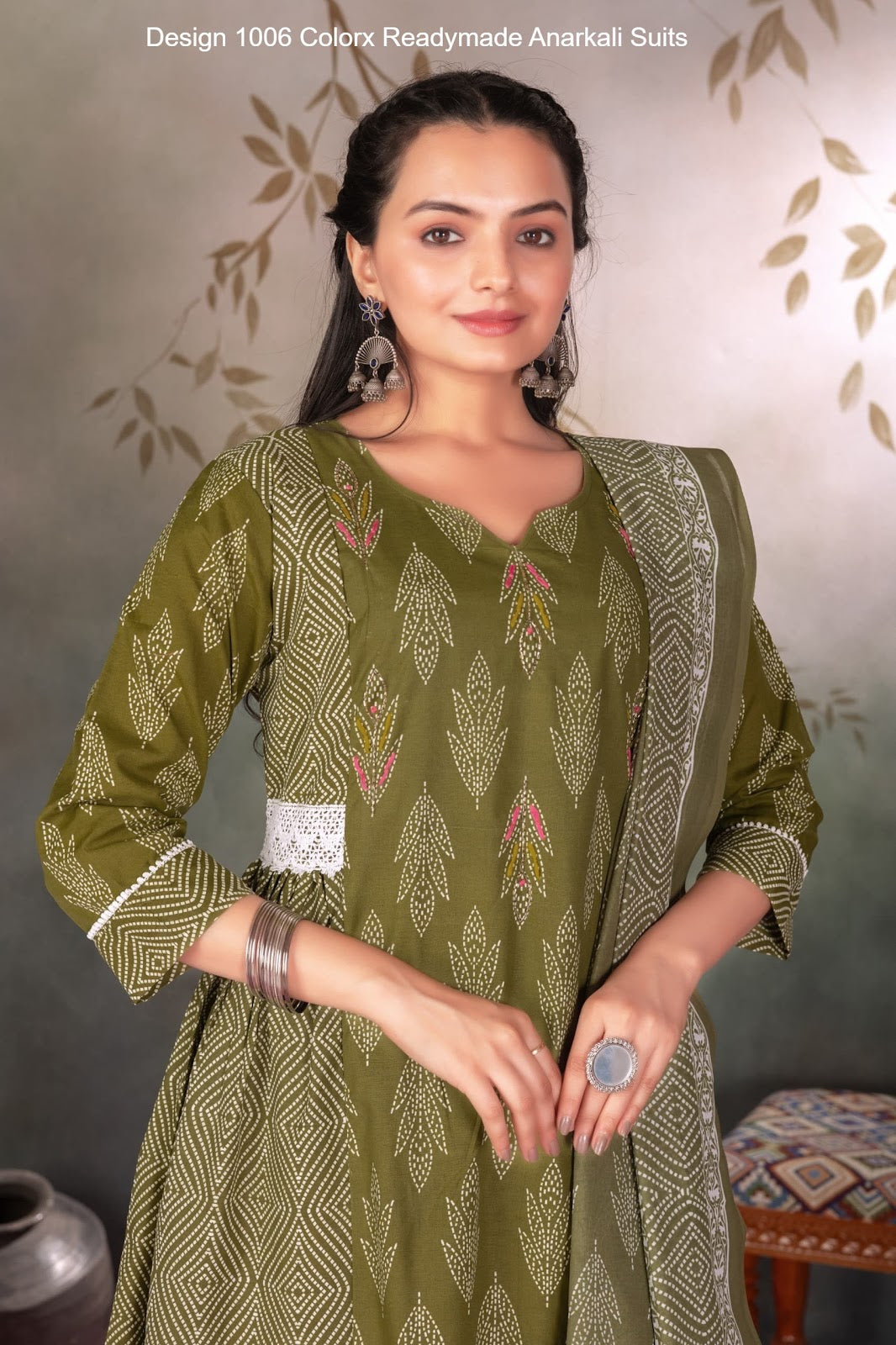 Design 1006 Colorx Cotton Readymade Anarkali Suits Wholesale Rate