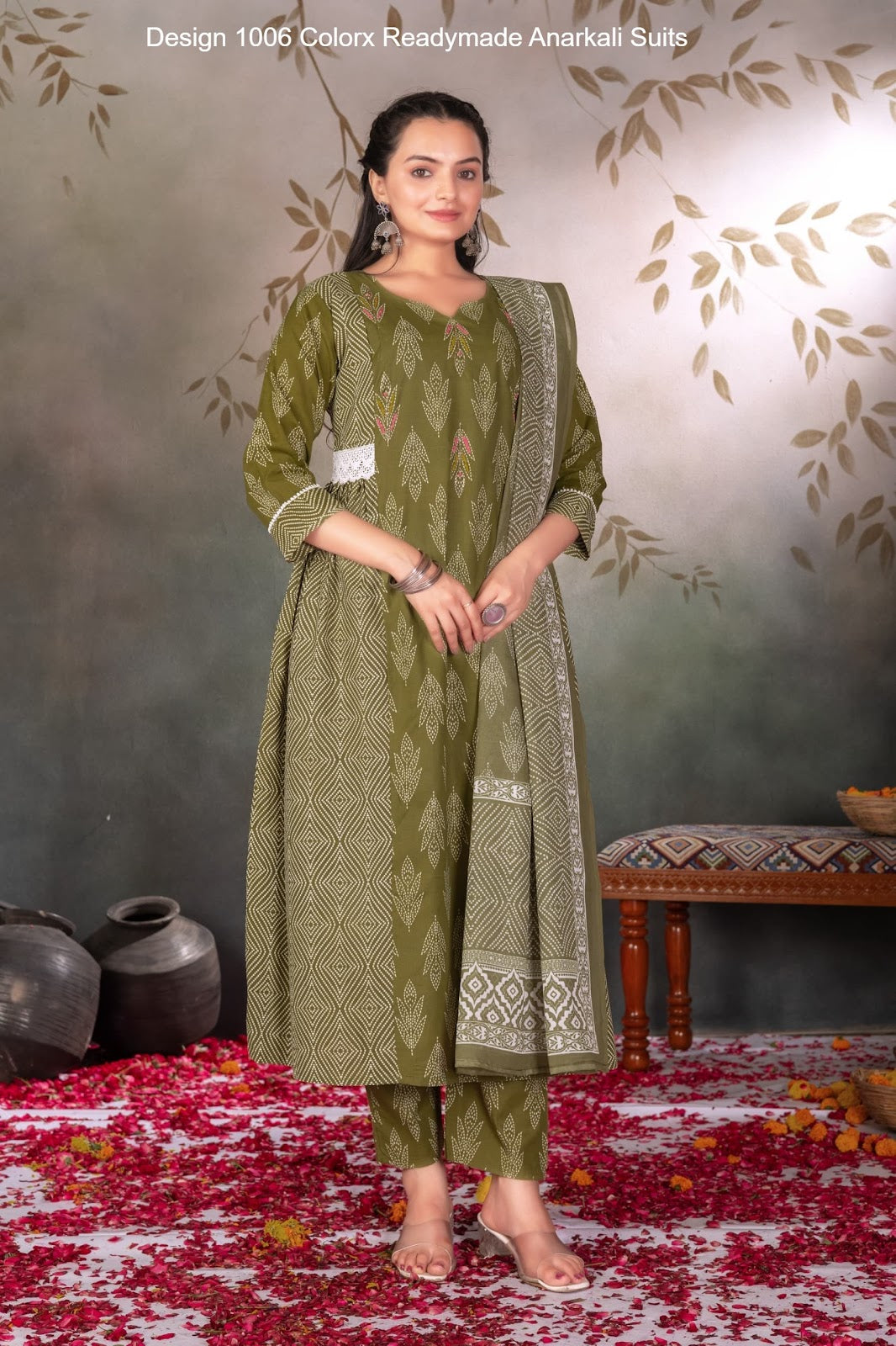 Design 1006 Colorx Cotton Readymade Anarkali Suits Wholesale Rate