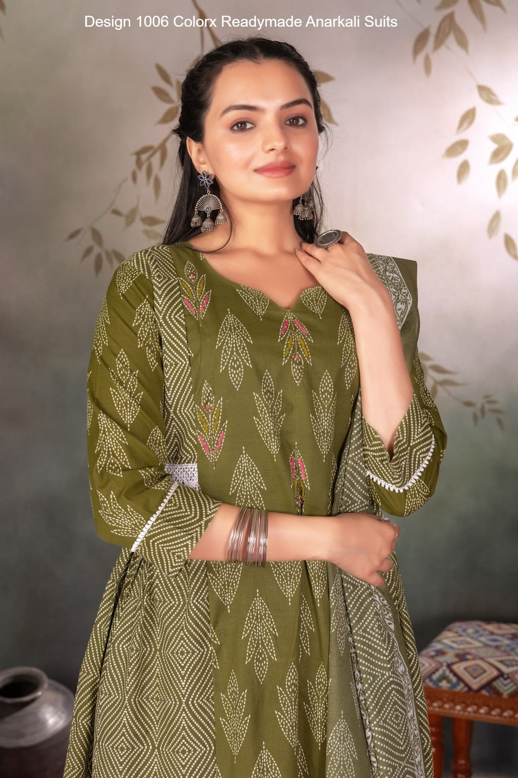 Design 1006 Colorx Cotton Readymade Anarkali Suits Wholesale Rate