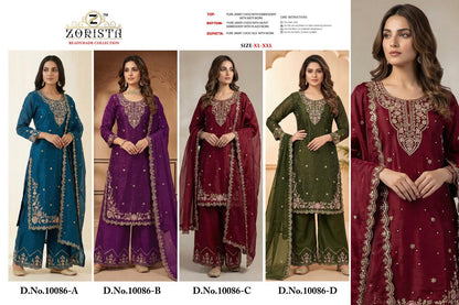 Design 10086 Zorista Jimmy Choo Pakistani Readymade Suits Wholesaler Ahmedabad