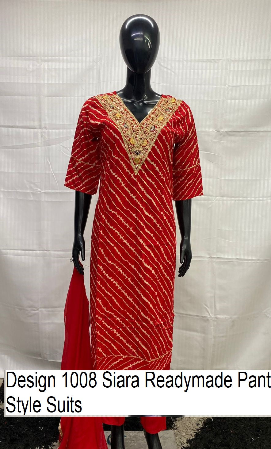 Design 1008 Siara Pure Cotton Readymade Pant Style Suits Wholesale