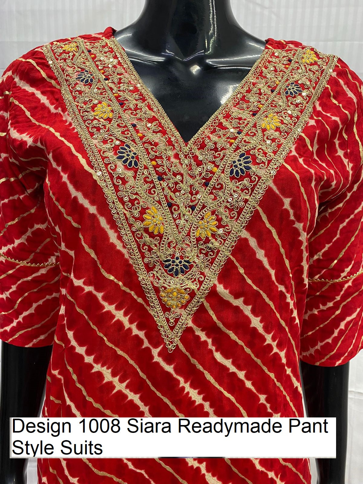 Design 1008 Siara Pure Cotton Readymade Pant Style Suits Wholesale