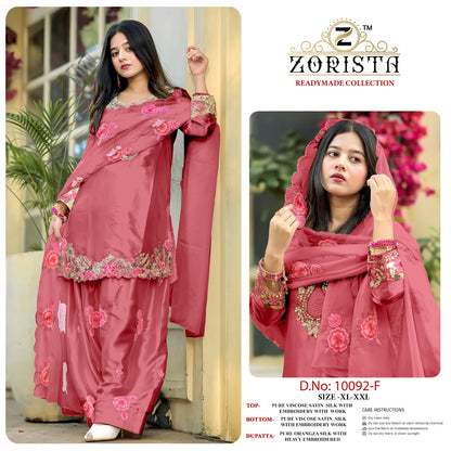 Design 10092 Efgh Zorista Satin Silk Pakistani Readymade Suits Supplier India