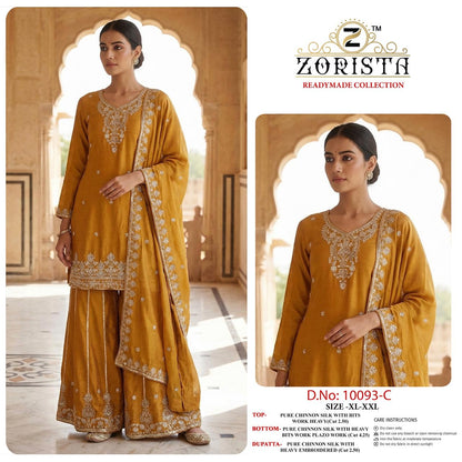 Design 10093 Zorista Chinnon Silk Pakistani Readymade Suits Wholesaler