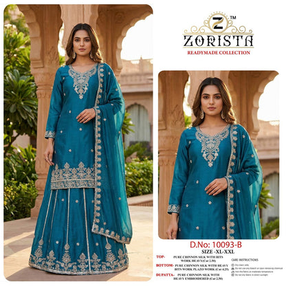 Design 10093 Zorista Chinnon Silk Pakistani Readymade Suits Wholesaler
