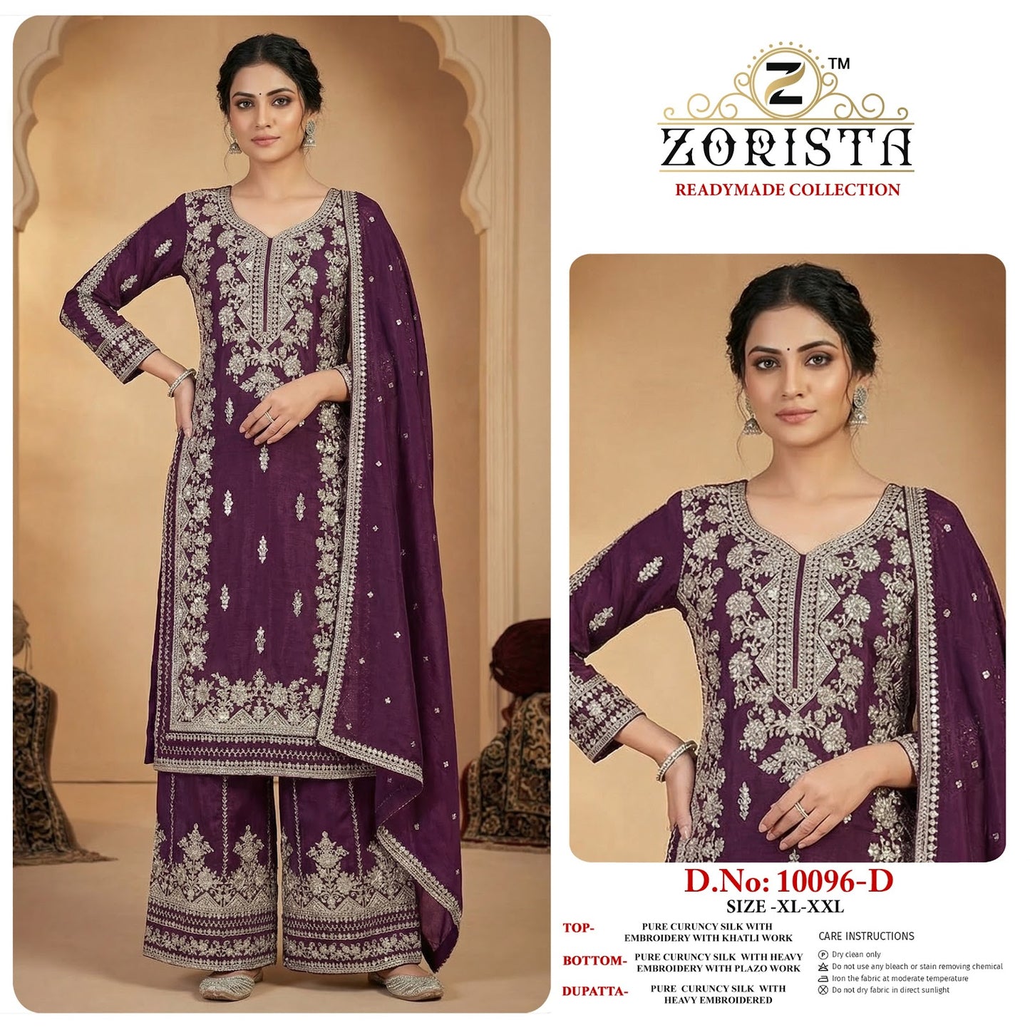 Design 10096 Zorista Crunchy Silk Pakistani Readymade Suits Manufacturer Gujarat