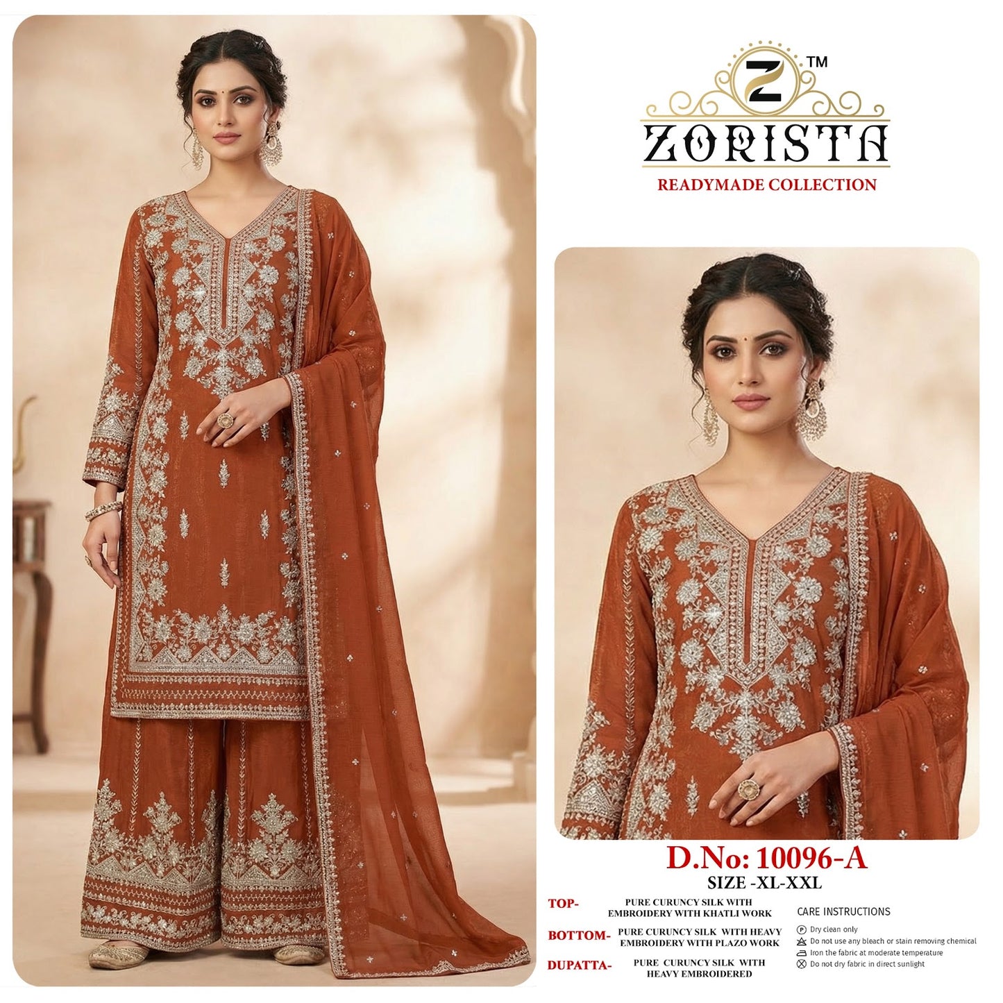 Design 10096 Zorista Crunchy Silk Pakistani Readymade Suits Manufacturer Gujarat