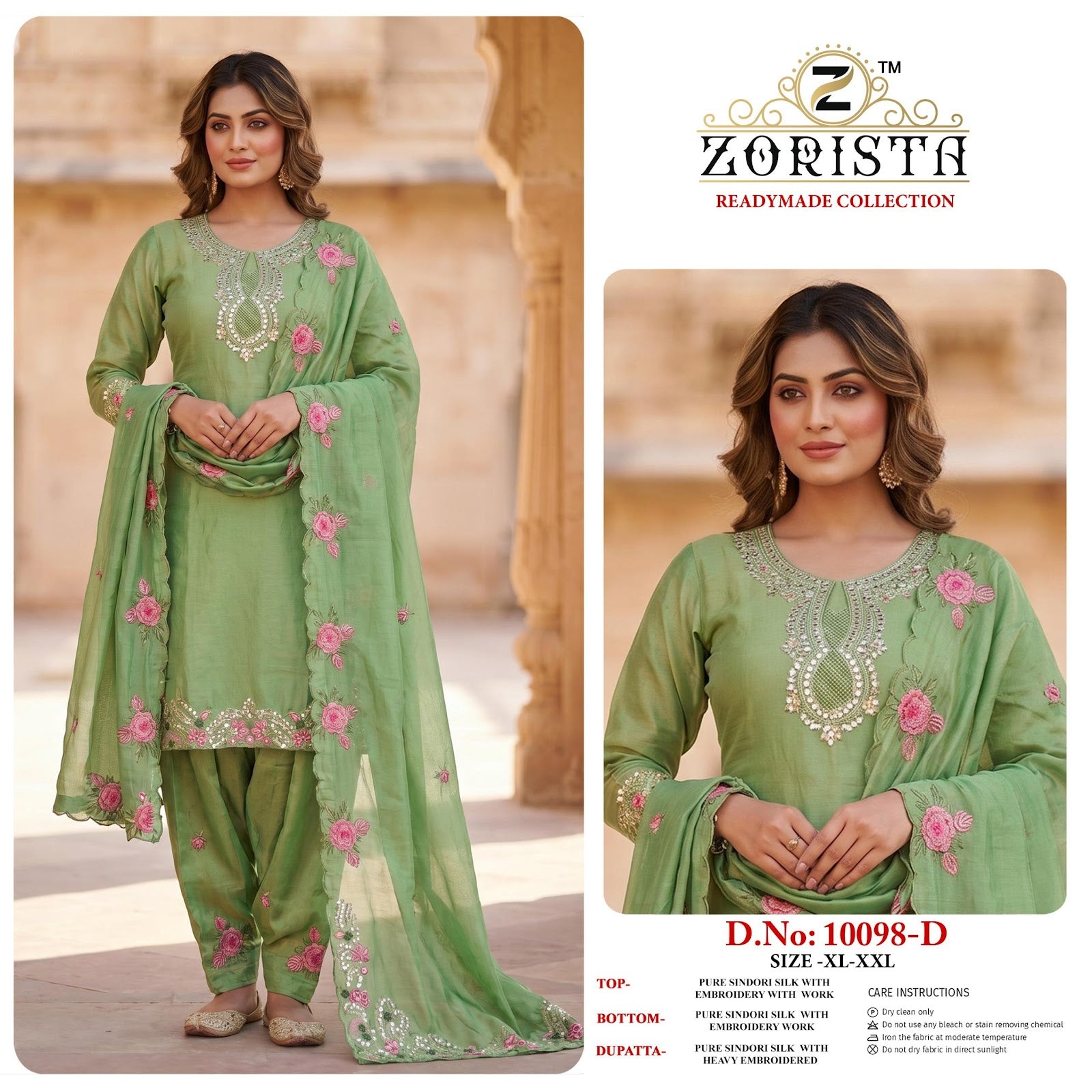 Design 10098 Abcd Zorista Silk Pakistani Readymade Suits Exporter