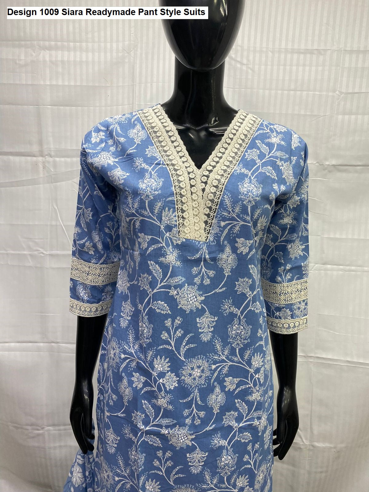 Design 1009 Siara Pure Cotton Readymade Pant Style Suits Wholesaler Gujarat