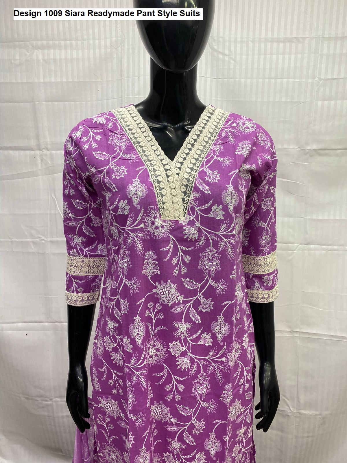 Design 1009 Siara Pure Cotton Readymade Pant Style Suits Wholesaler Gujarat