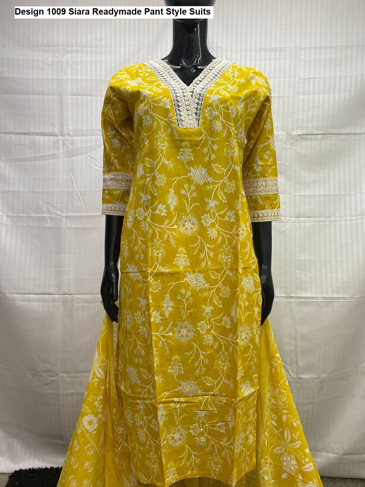 Design 1009 Siara Pure Cotton Readymade Pant Style Suits Wholesaler Gujarat