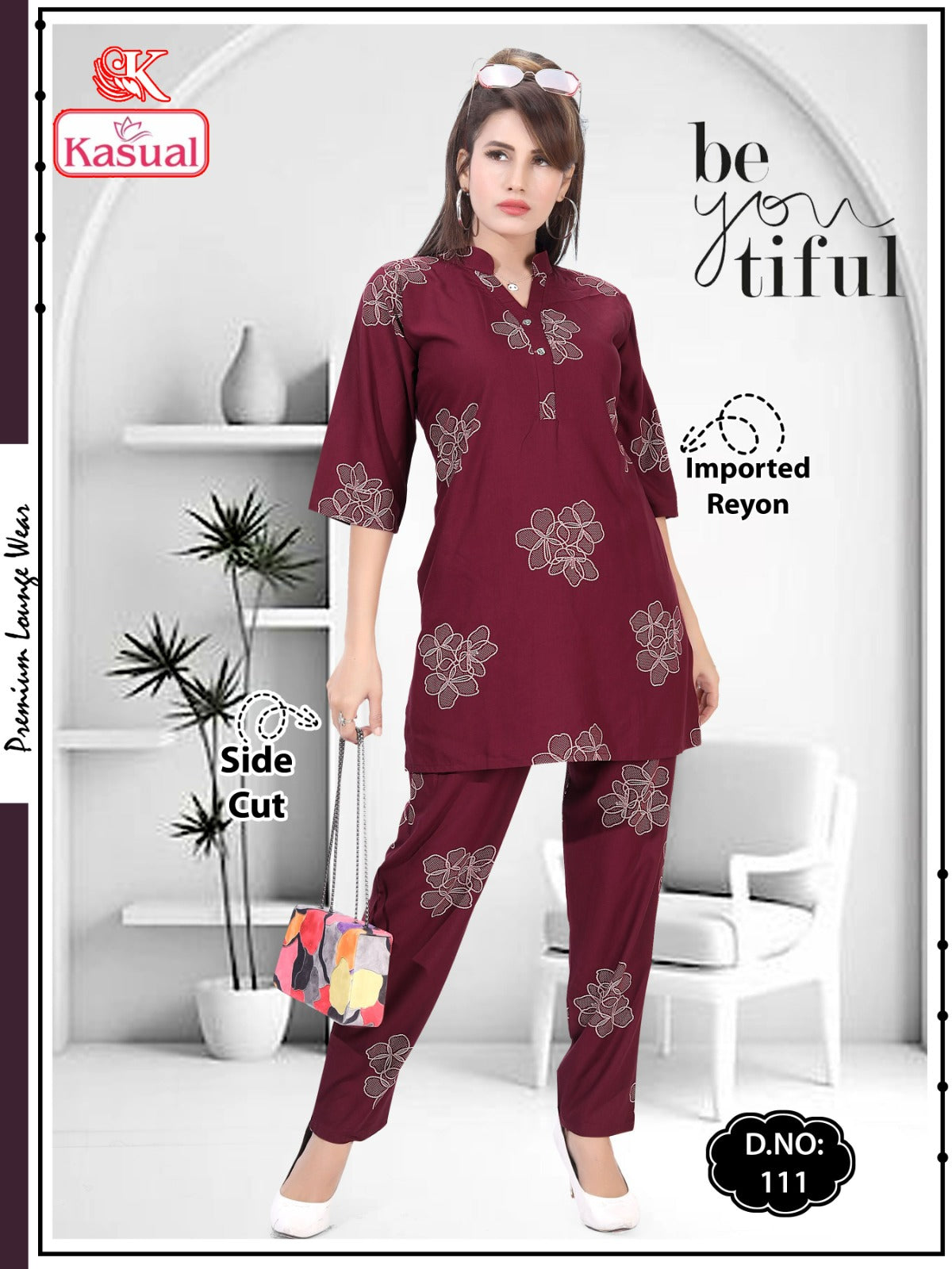 Design 101-112 Kasual Imported Co Ord Set Supplier India