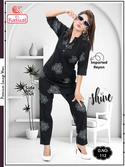 Design 101-112 Kasual Imported Co Ord Set Supplier India