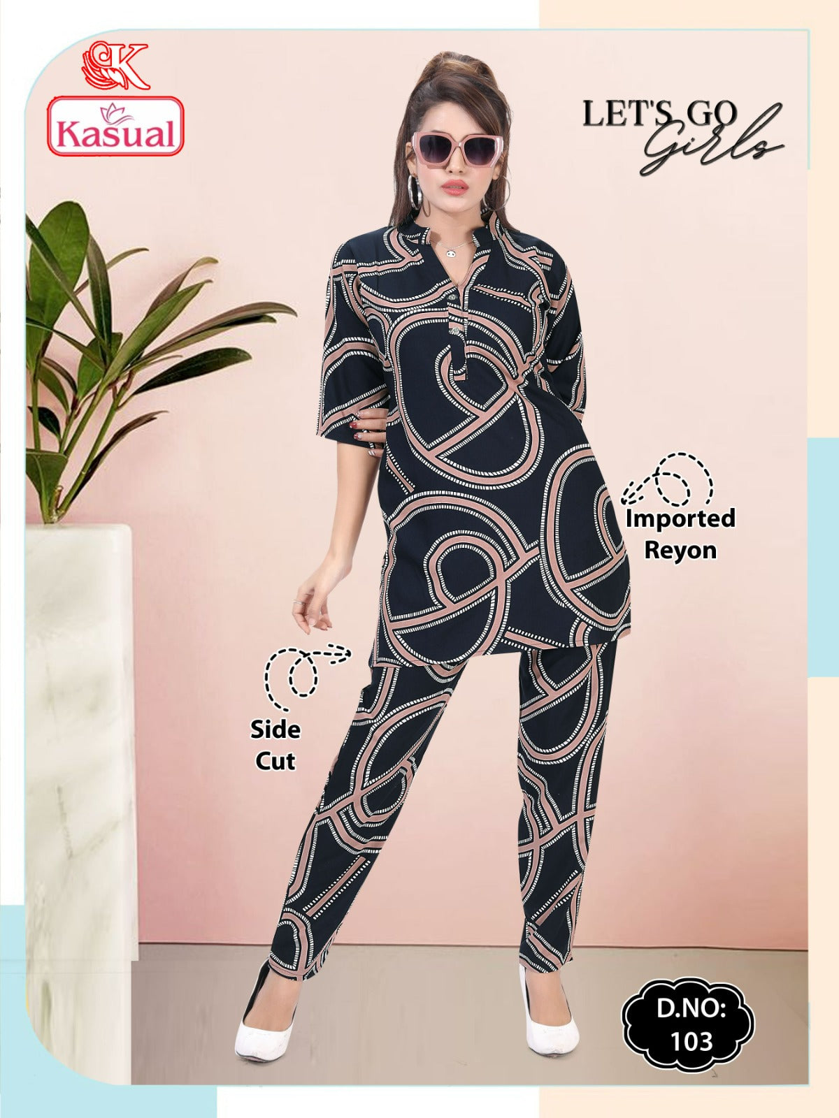 Design 101-112 Kasual Imported Co Ord Set Supplier India