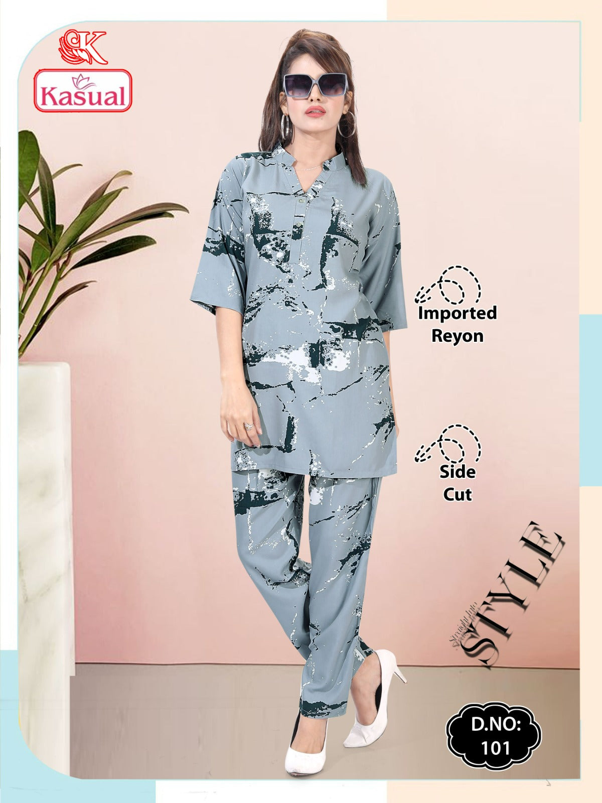 Design 101-112 Kasual Imported Co Ord Set Supplier India