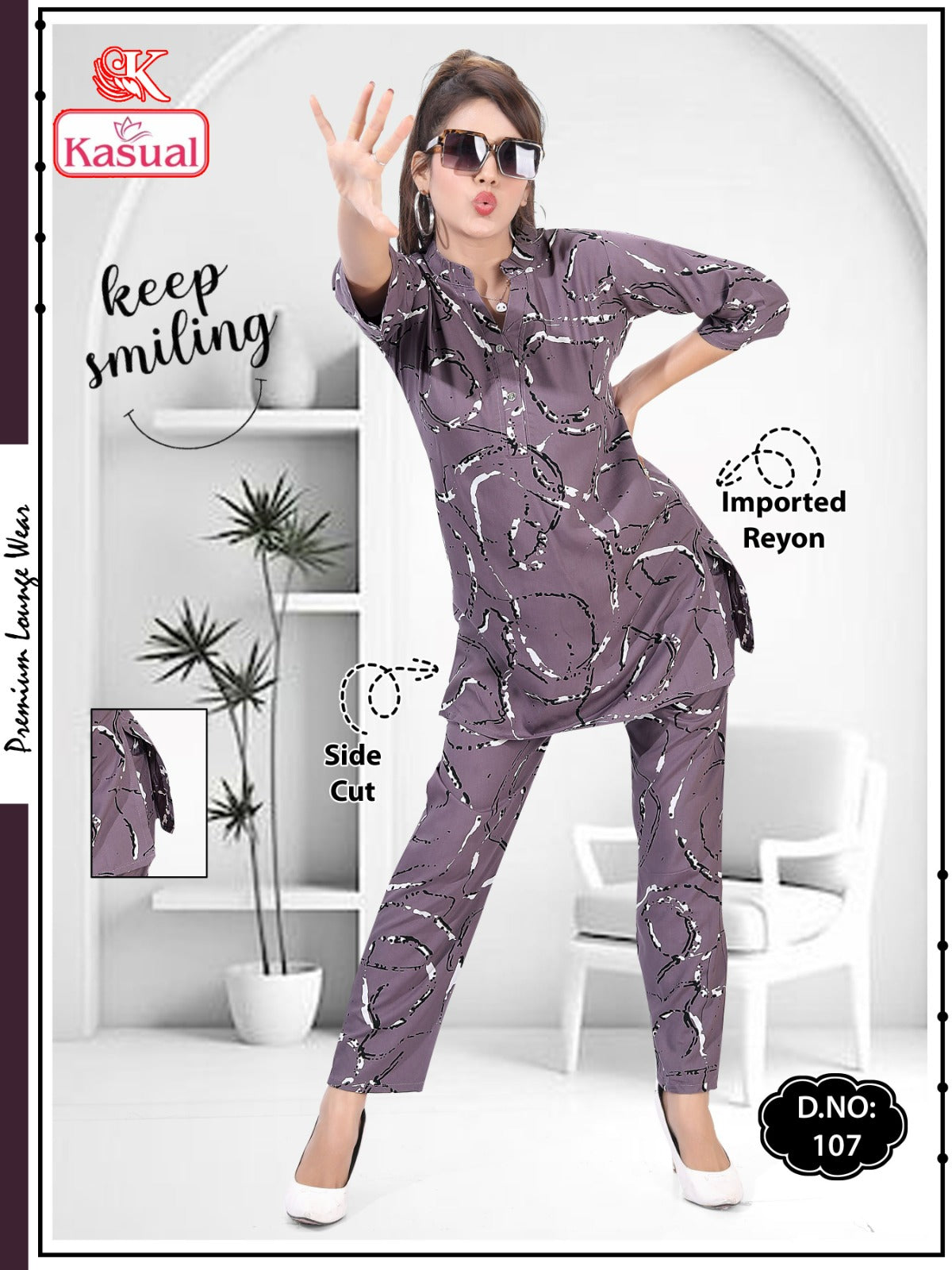 Design 101-112 Kasual Imported Co Ord Set Supplier India