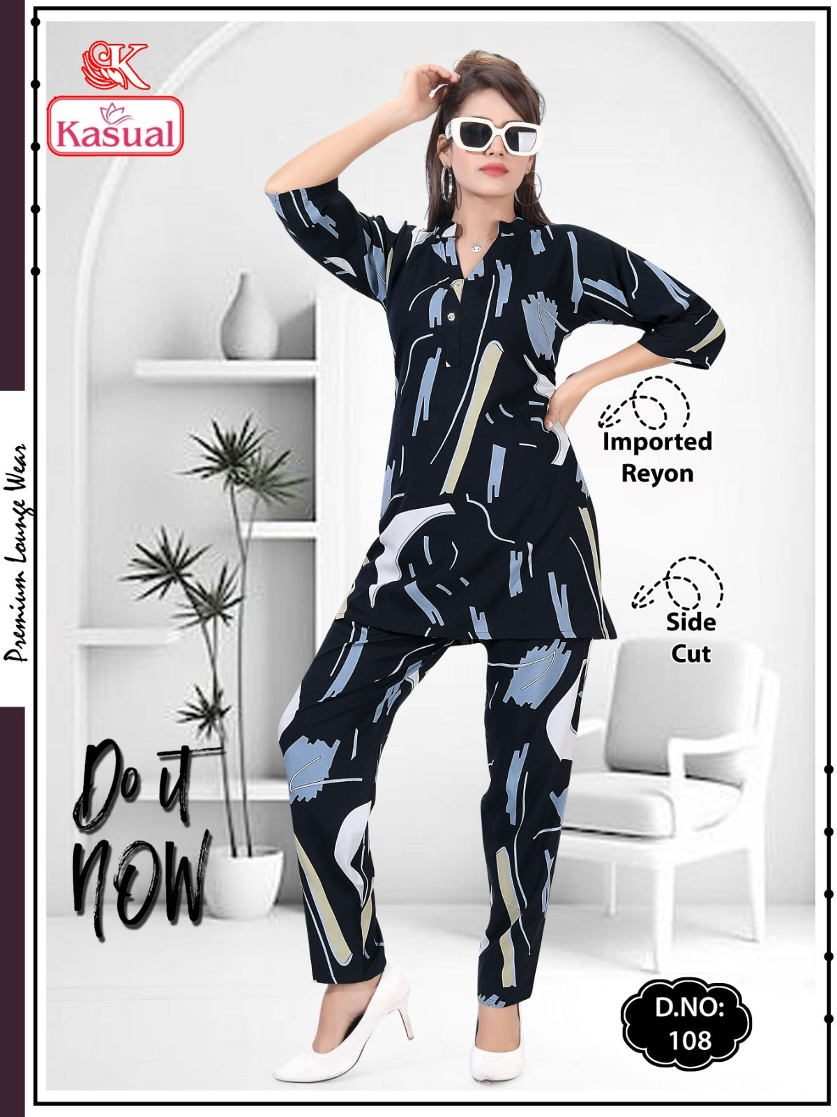 Design 101-112 Kasual Imported Co Ord Set Supplier India