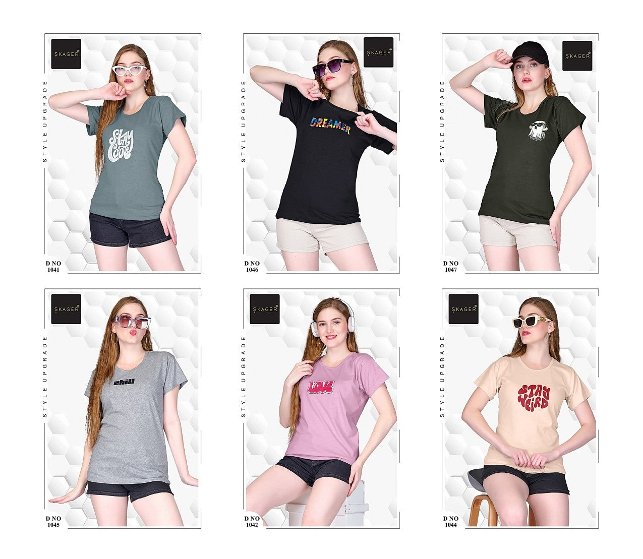 Design 101025 Skager Cotton Women Tshirt Manufacturer Gujarat