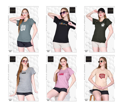 Design 101025 Skager Cotton Women Tshirt Manufacturer Gujarat