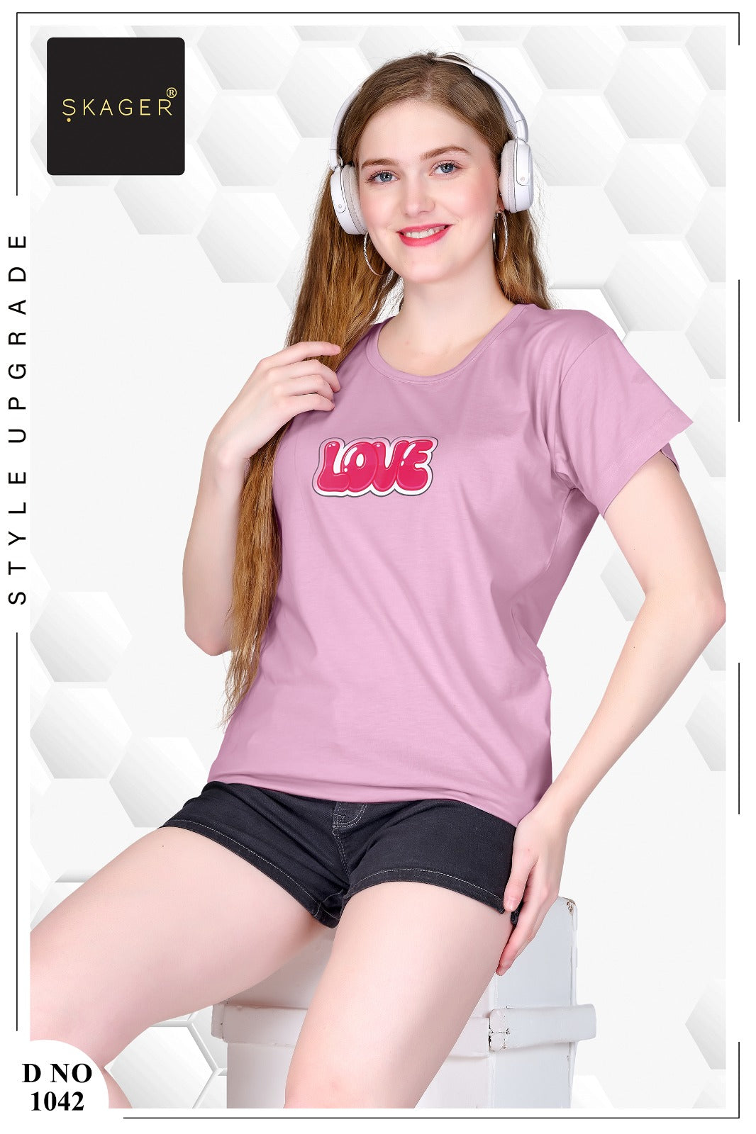 Design 101025 Skager Cotton Women Tshirt Manufacturer Gujarat