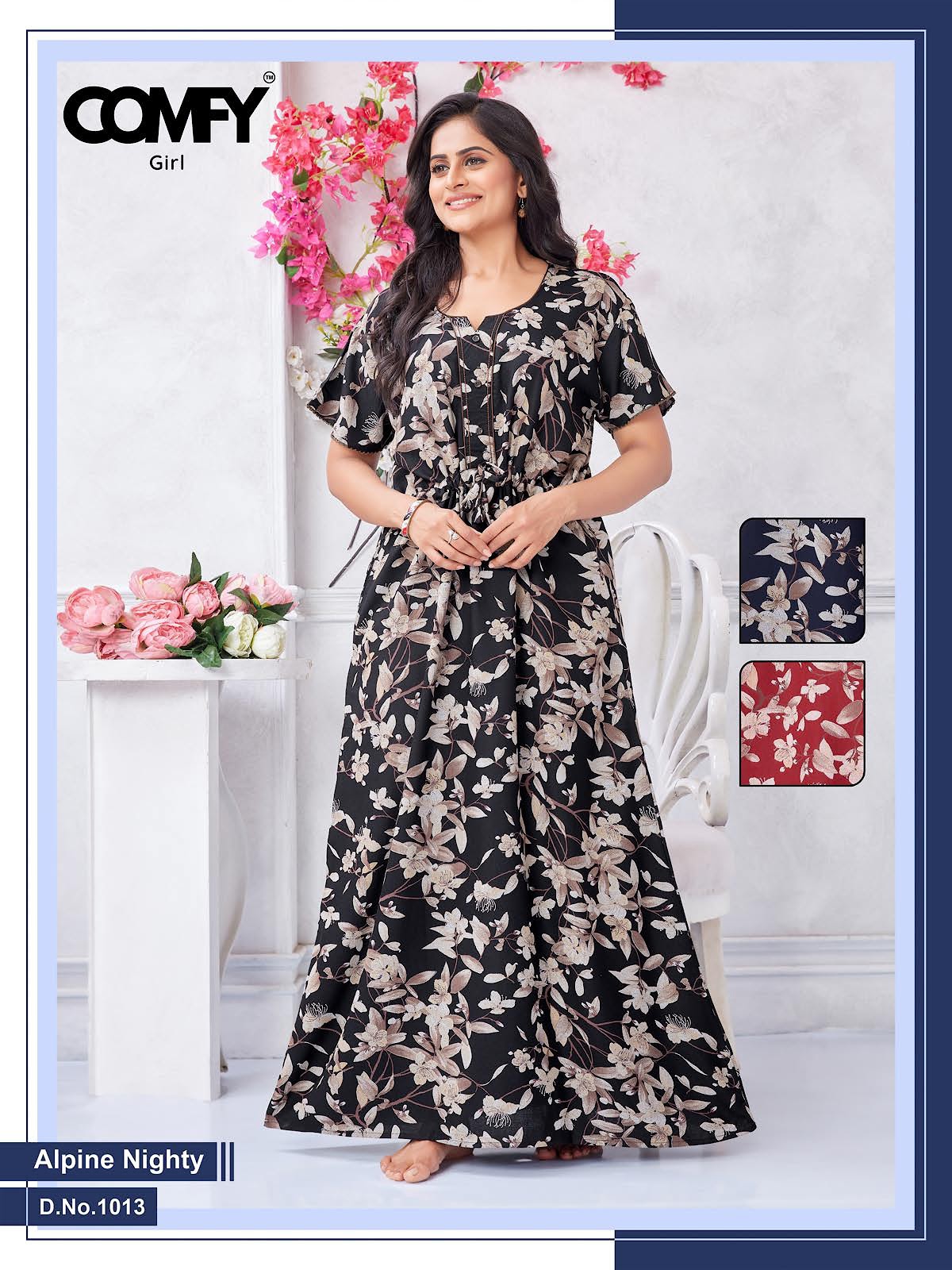 Design 1013-1016 Comfy Alpine Night Gowns Wholesale