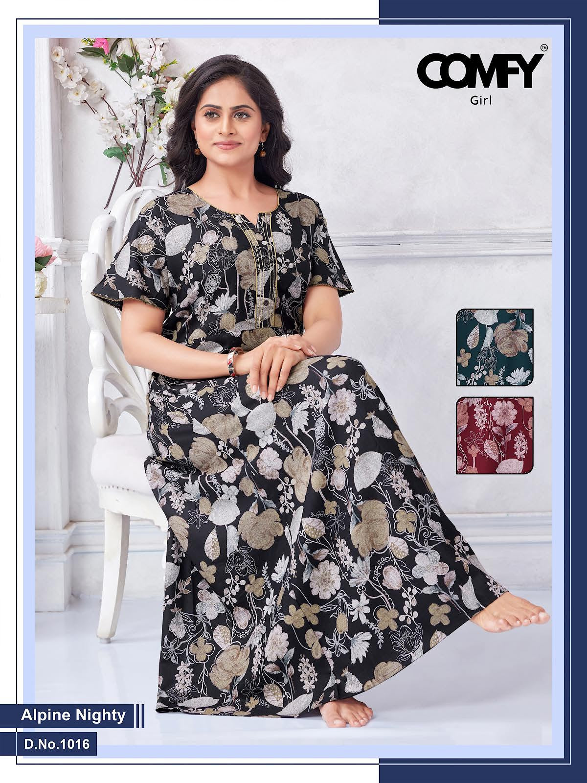 Design 1013-1016 Comfy Alpine Night Gowns Wholesale