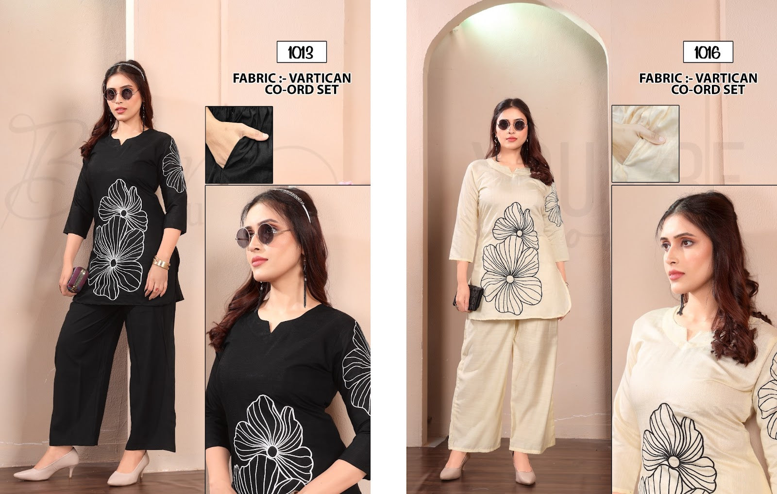 Design 1013-1016 Maira Vatican Co Ord Set Supplier