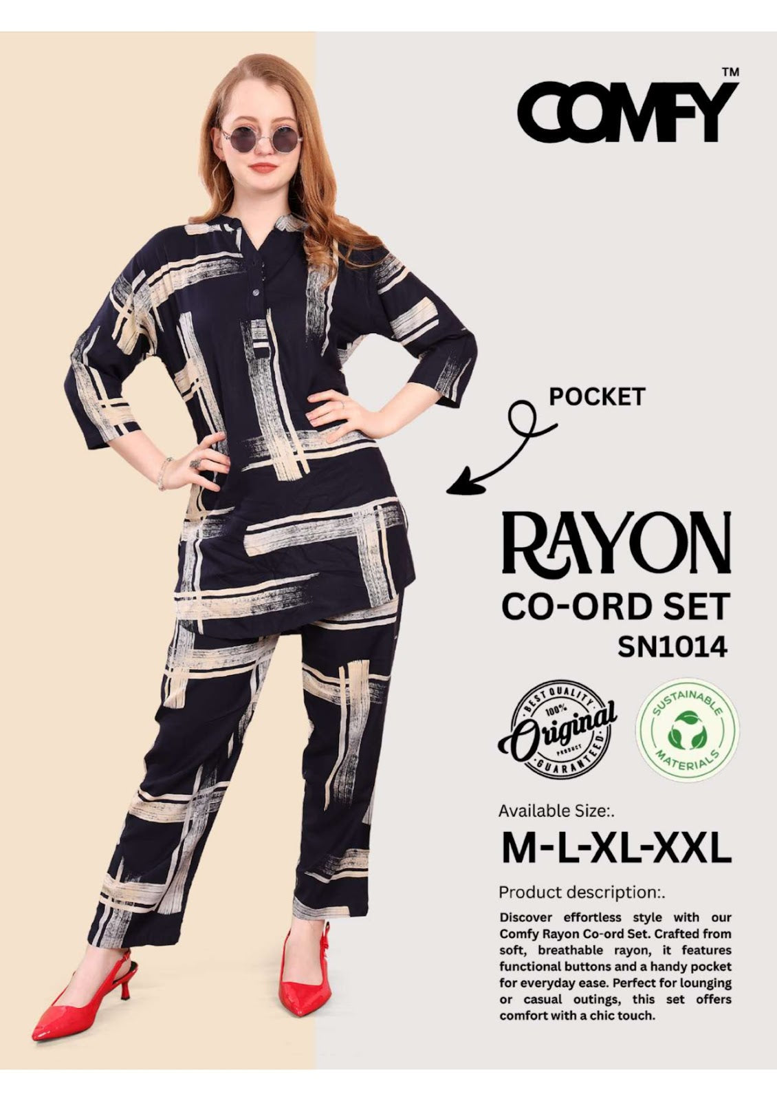 Design 1014 Comfy Heavy Rayon Co Ord Set Wholesaler Gujarat