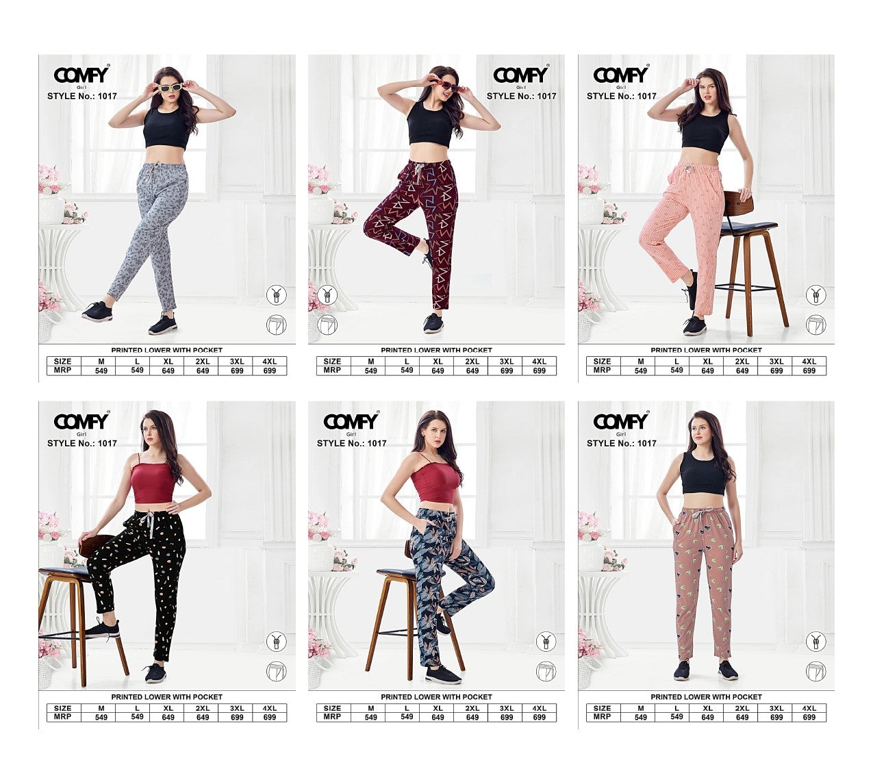 Design 1017 Comfy Cotton Women Night Lower Manufacturer