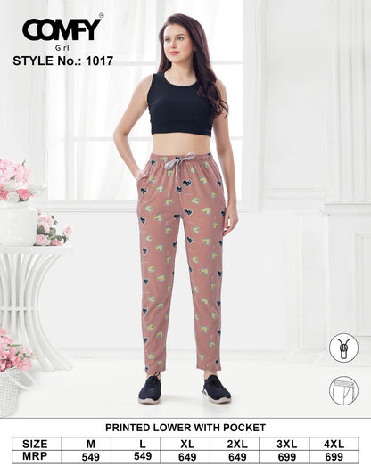 Design 1017 Comfy Cotton Women Night Lower Manufacturer