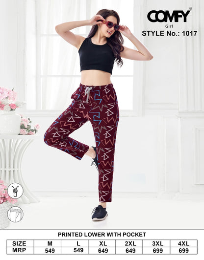 Design 1017 Comfy Cotton Women Night Lower Manufacturer