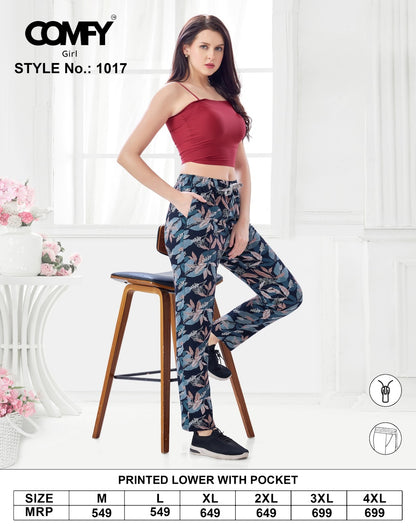 Design 1017 Comfy Cotton Women Night Lower Manufacturer