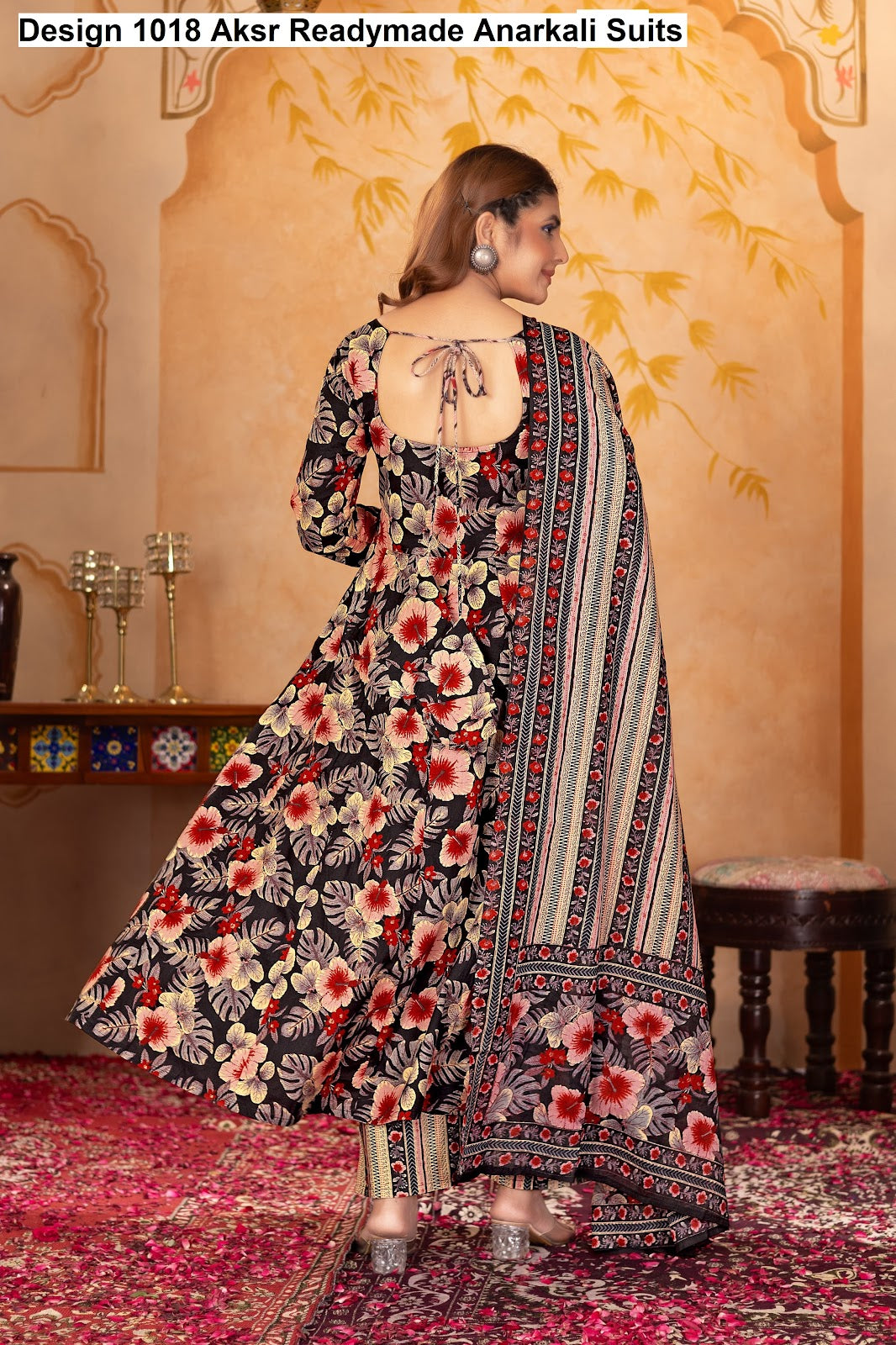 Design 1018 Aksr Cotton Readymade Anarkali Suits Exporter India