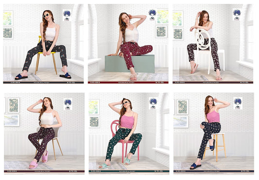 Design 1018 K Pink Women Night Lower Wholesale Rate