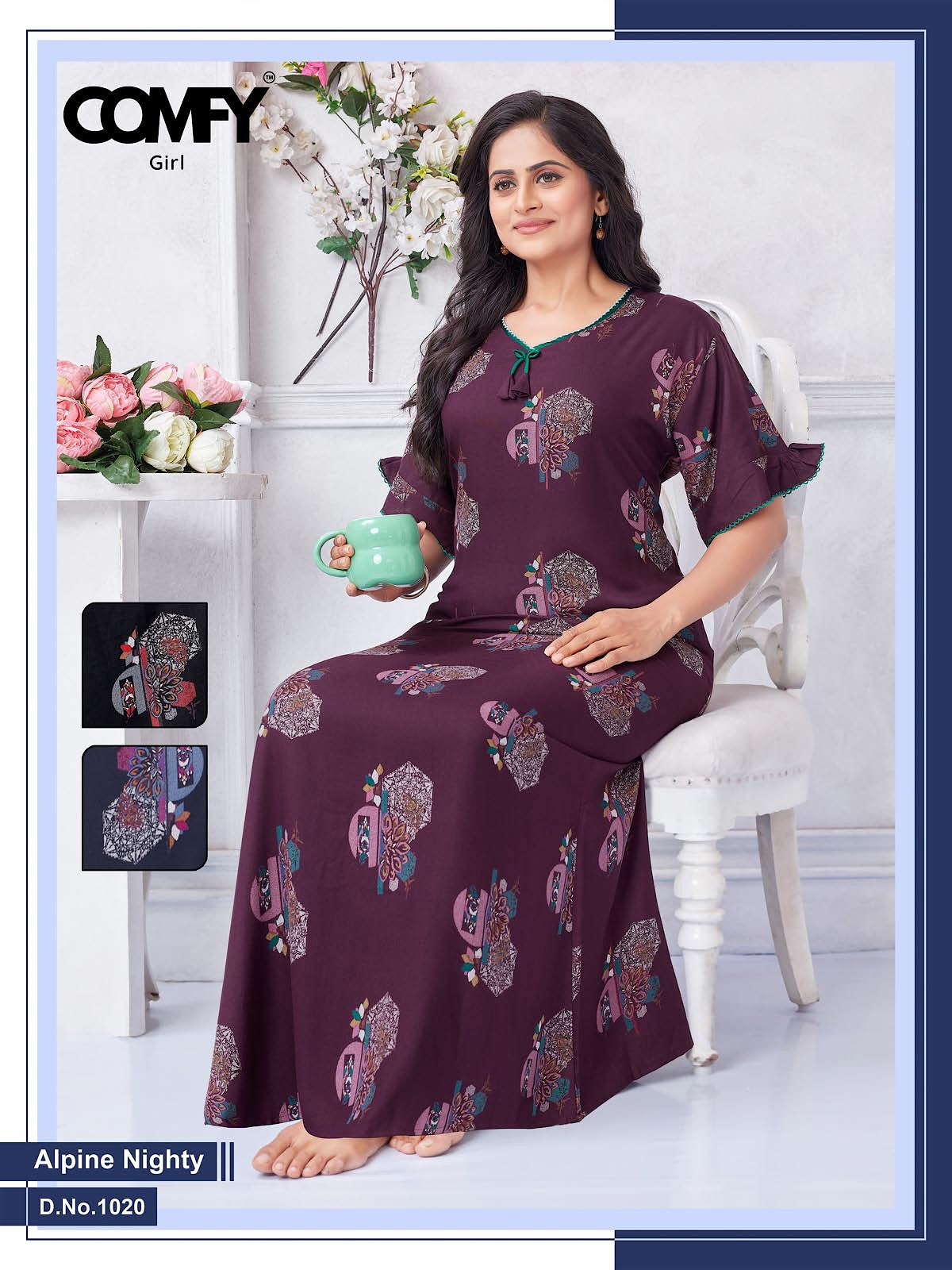 Design 1019-1020 Comfy Alpine Night Gowns Manufacturer