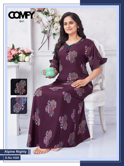 Design 1019-1020 Comfy Alpine Night Gowns Manufacturer