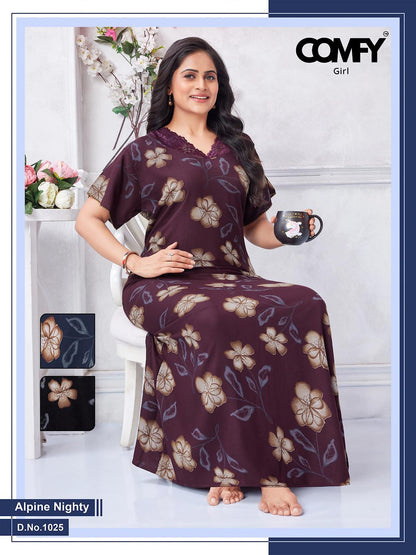 Design 1025-1026 Comfy Alpine Night Gowns Exporter