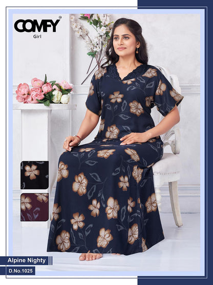 Design 1025-1026 Comfy Alpine Night Gowns Exporter