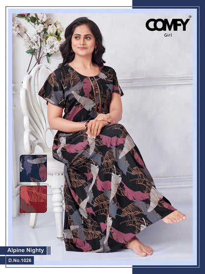 Design 1025-1026 Comfy Alpine Night Gowns Exporter
