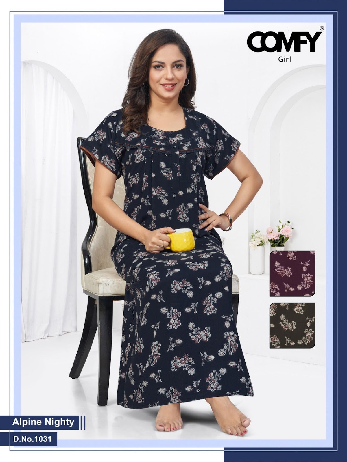 Design 1030-1031 Comfy Alpine Night Gowns Wholesale Rate