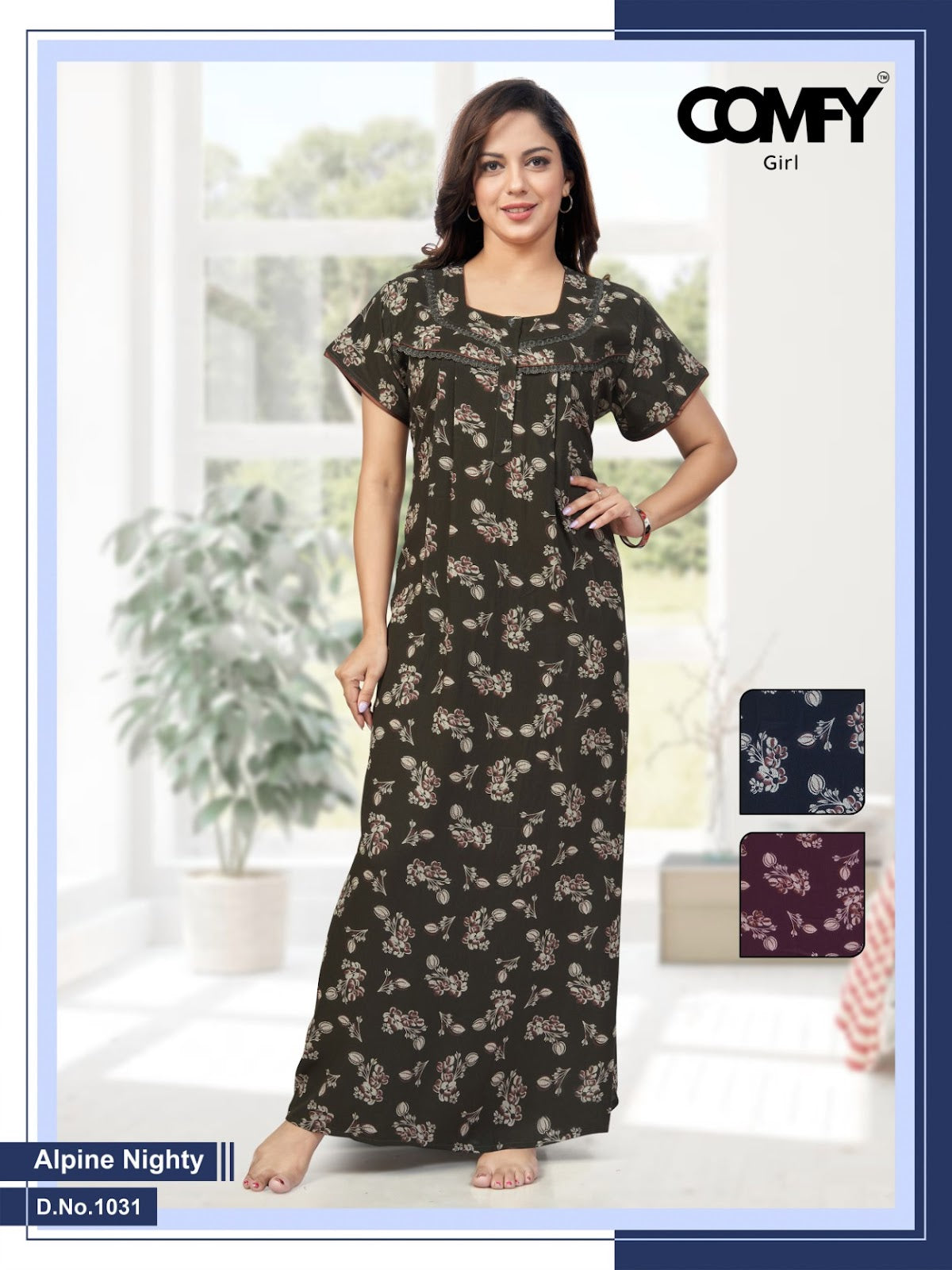 Design 1030-1031 Comfy Alpine Night Gowns Wholesale Rate