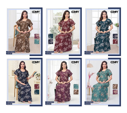 Design 1036-1037 Comfy Alpine Night Gowns Exporter Ahmedabad