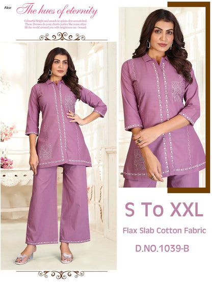 Design 1039 Abc Aksr Cotton Co Ord Set Supplier India