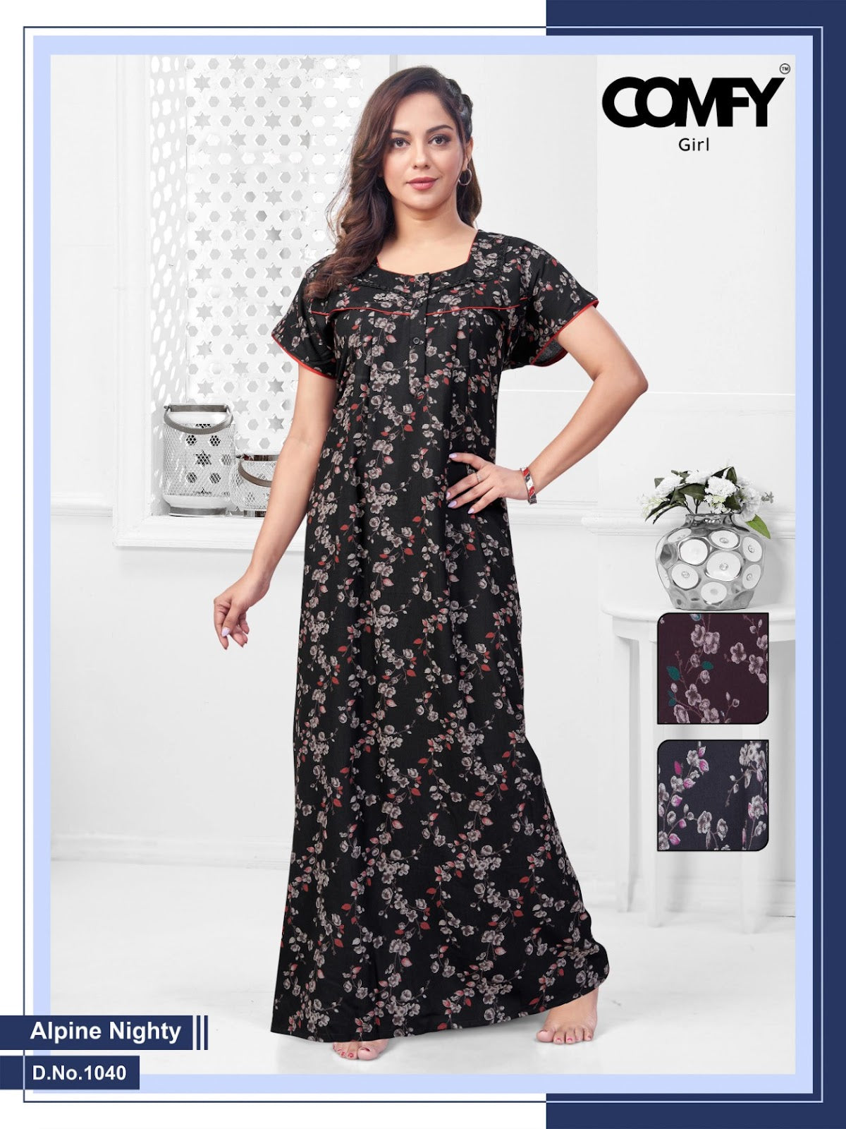 Design 1040-1042 Comfy Alpine Night Gowns Wholesale Price