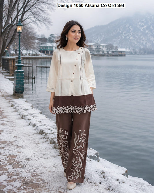 Design 1050 Afsana Aasam Silk Co Ord Set Manufacturer