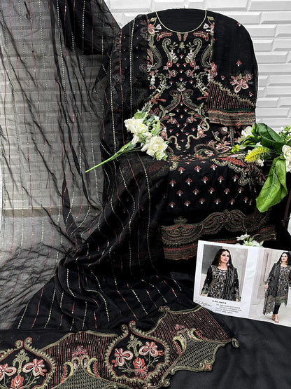 Design 1063 Florent Chiffon Pakistani Salwar Suits Manufacturer